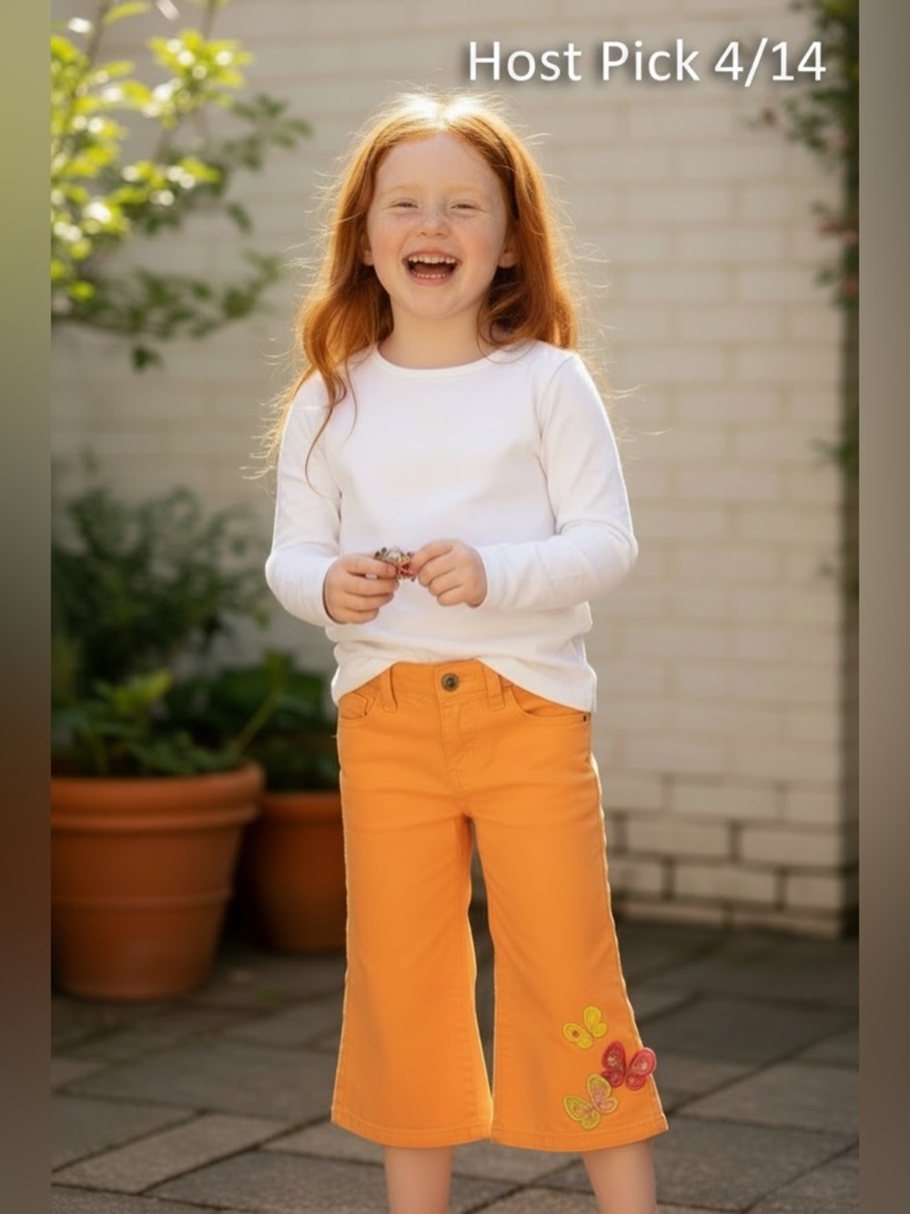 Vintage Gymboree Butterfly Capri Pants size 8 - Picture 1 of 15